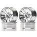4PCS 1.9" 52x25mm 1/10 Drift Wheel Rims (Aluminium) Band en/of Velg New Enron SILVER 