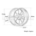 4PCS 1.9" 52x25mm 1/10 Drift Wheel Rims (Aluminium) Band en/of Velg New Enron 