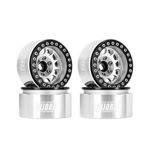 4PCS 1.9" 52x29mm Beadlock Offset 10.4mm 1/10 Crawler Rims (Aluminium) - upgraderc