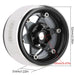 4PCS 1.9" 52x31mm 1/10 Crawler Beadlock Wheel Rims (Messing, aluminium) - upgraderc