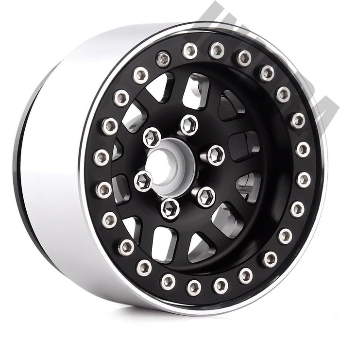 4PCS 1.9" 56mm Beadlock Wheel Rims for 1/10 Crawler (Aluminium) Band en/of Velg Injora 