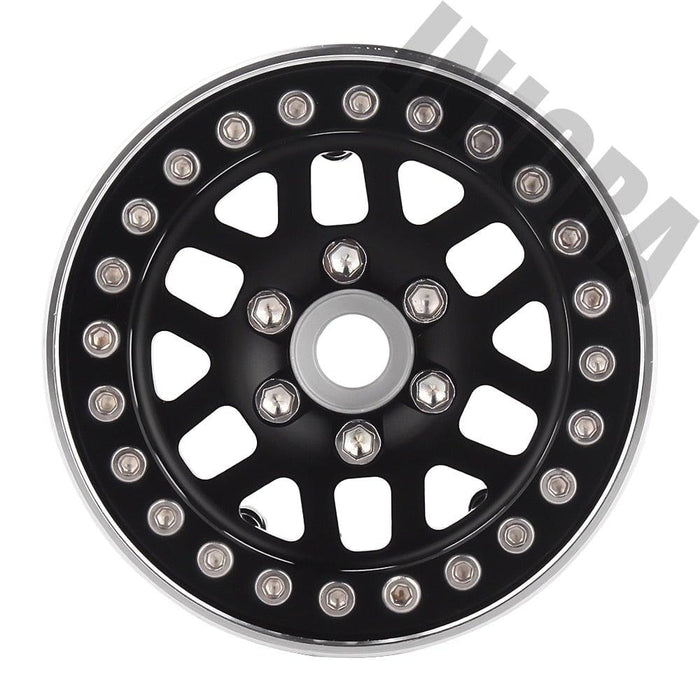 4PCS 1.9" 56mm Beadlock Wheel Rims for 1/10 Crawler (Aluminium) Band en/of Velg Injora 