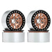 4PCS 1.9" 56mm Beadlock Wheel Rims for 1/10 Crawler (Aluminium) Band en/of Velg Injora YQW-03BO 