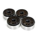 4PCS 1.9" 56x24.5mm Beadlock Rims w/ Hub Caps for 1/10 Crawler (Aluminium) Band en/of Velg Fimonda 