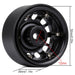 4PCS 1.9" Beadlock Wheel Rims for 1/10 Crawler (Metaal) Band en/of Velg Injora 