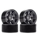 4PCS 1.9" Beadlock Wheel Rims for 1/10 Crawler (Metaal) Band en/of Velg Injora AX615GL Grey 