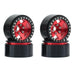 4PCS 1.9" Beadlock Wheel Rims for 1/10 Crawler (Metaal) Band en/of Velg upgraderc Red 