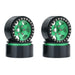 4PCS 1.9" Beadlock Wheel Rims for 1/10 Crawler (Metaal) Band en/of Velg upgraderc Green 