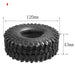 4PCS 1.9" Beadlock Wheel Set for 1/10 Crawler (Metaal+Rubber) Band en/of Velg Yeahrun 