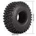 4PCS 1.9" Tires for 1/10 Crawler (120mm Rubber) Band en/of Velg Injora 