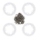 4PCS 1/10 1.9" Beadlock Rims Outer Ring (Aluminium) Band en/of Velg Injora 1.9 Silver 