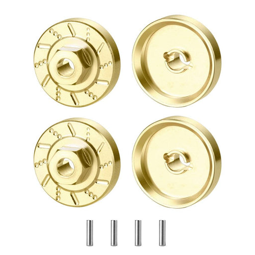 4PCS 1/18 7mm Counterweight Hex Adapters (Messing) - upgraderc