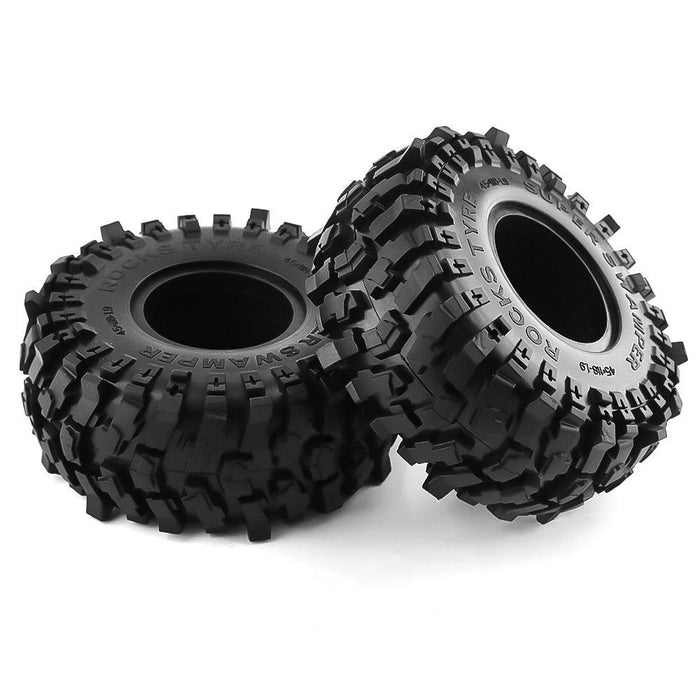 4PCS 118x45mm 1/10 Crawler Tires (Rubber) - upgraderc