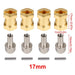 4PCS 12mm Heavy Extended Adapter Wheel Hex 12~25mm (Messing) Hex Adapter Injora 17MM YQ-JH08 