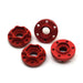 4PCS 12mm Hex Wheel Hub Adapter for Crawler 1/10 Hex Adapter Yeahrun 11mm-Red 
