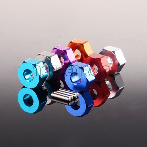 4PCS 12x5mm Wheel Hex for Axial SCX10 Wrangler 1/10 (Aluminium) Hex Adapter New Enron 