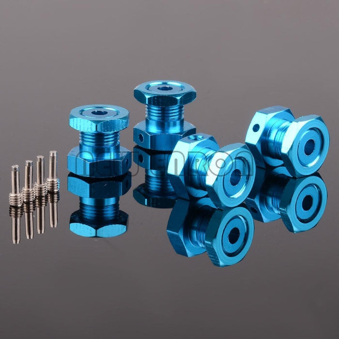 4PCS 17mm Hex Wheel Nuts w/ Threadlock for Traxxas 1/10 (Aluminium) 5353 Onderdeel New Enron BLUE 