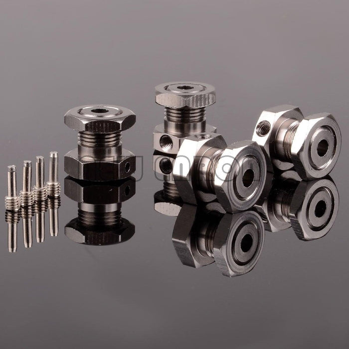 4PCS 17mm Hex Wheel Nuts w/ Threadlock for Traxxas 1/10 (Aluminium) 5353 Onderdeel New Enron GRAY 