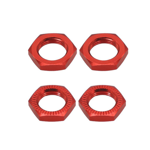4PCS 17mm wheel nut for Arrma 1/7, 1/8 (Metaal) Schroef RCAWD Red 