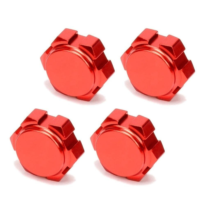 4PCS 17mm Wheel Nuts for Arrma 1/7 1/8 (Aluminium) Schroef New Enron Red 