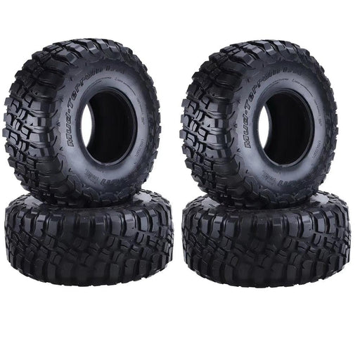 4PCS 2.2" 120x46mm 1/10 Crawler Tires (Rubber) - upgraderc