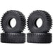4PCS 2.2" 128x54mm 1/10 Crawler Tires (Rubber) - upgraderc