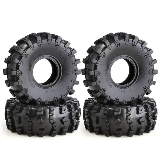4PCS 2.2" 148x58mm 1/10 Crawler Tires (Rubber) - upgraderc