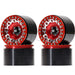 4PCS 2.2" 63x40mm Beadlock Rims for 1/10 Crawler (Aluminium) Band en/of Velg New Enron Red-Red 4pcs 