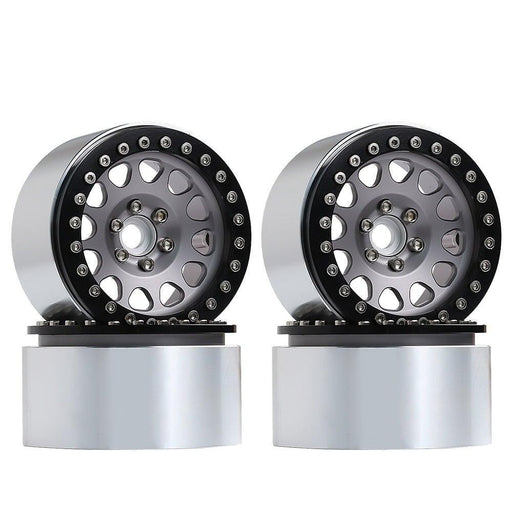 4PCS 2.2" 64mm Beadlock Rims for 1/10 Crawler (Aluminium) Band en/of Velg Injora YQW-22BG 