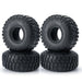 4PCS 2.2" Beadlock Wheel Rim Tires for 1/10 Truggy (Metaal+Rubber) Band en/of Velg Yeahrun Rubber Tires 