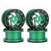 4PCS 2.2" Beadlock Wheel Rims for 1/10 Crawler (Metaal) Band en/of Velg upgraderc Green 