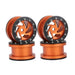4PCS 2.2" Beadlock Wheel Rims for 1/10 Crawler (Metaal) Band en/of Velg upgraderc Orange 