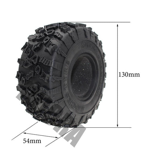 4PCS 2.2" Tires for 1/10 Crawler (Rubber) Band en/of Velg Injora 