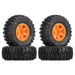 4PCS 2.2" Wheel Rims Mud Tires for 1/10 Crawler (Plastic+Rubber) Band en/of Velg Injora 