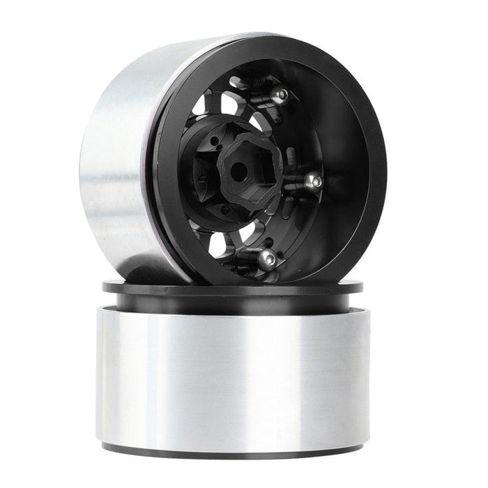 4PCS 2.9" Beadlock Wheel Rims Hub for 1/6 Crawler (Aluminium) Band en/of Velg upgraderc 