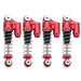 4PCS 31~48mm Shock Absorbers for Axial SCX24 1/24 (Metaal) Schokdemper Yeahrun 31mm-A Red Black 