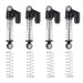 4PCS 31~48mm Shock Absorbers for Axial SCX24 1/24 (Metaal) Schokdemper Yeahrun 31mm-A Black Silver 