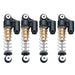 4PCS 31~48mm Shock Absorbers for Axial SCX24 1/24 (Metaal) Schokdemper Yeahrun 31mm-A Black Gold 
