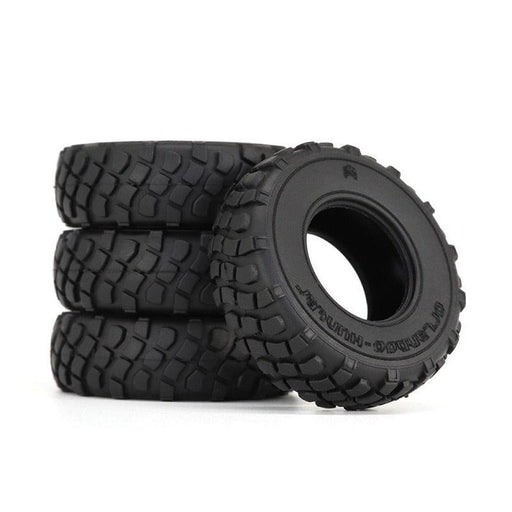 4PCS 38x12.2mm 1/32 Crawler Tires (Rubber) - upgraderc