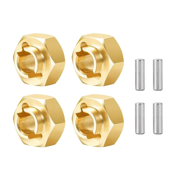 4PCS 4/4.5mm Hex Adapter for Axial SCX24 1/24 (Messing) Hex Adapter Yeahrun 