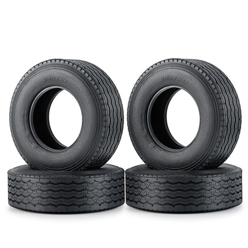 4PCS 44.5x28mm 1/14 Truck Tires (Rubber) - upgraderc