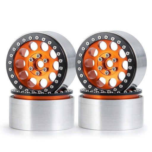 4PCS 47.5x35mm 2.2" 1/10 Crawler Beadlock Rims (Aluminium) - upgraderc