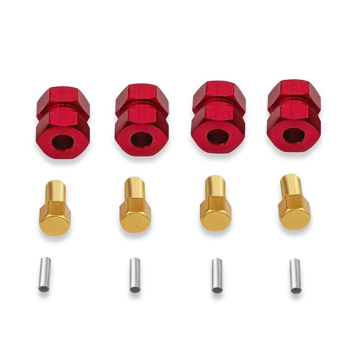 4PCS 4mm Extended Hex Adapter for Axial SCX24 (Aluminium) Hex Adapter Yeahrun 