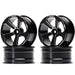 4PCS 52x26mm 1/10 Drift Wheel Rims (Aluminium) Band en/of Velg New Enron BLACK 4PCS 