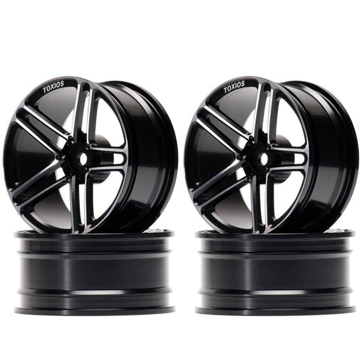 4PCS 52x26mm 1/10 Drift Wheel Rims (Aluminium) Band en/of Velg New Enron BLACK 4PCS 