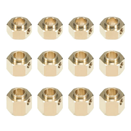 4PCS 6~10mm Extended 12mm Hex Adapter 1/10 (Messing) - upgraderc