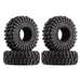 4PCS 62x22mm 1/8, 1/24 Crawler Tires (Rubber) - upgraderc