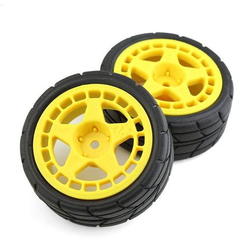 4PCS 65mm Tire Wheel Rims for 1/10 Touring, Drift (Plastic, Rubber) Band en/of Velg upgraderc 