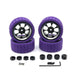4PCS 65mm Wheels for 1/12 - 1/18 Touring Drift (Metaal) Band en/of Velg upgraderc Purple 