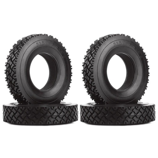 4PCS 88mm Tires w/ Sponge for 1/14 Tamiya Truck (Rubber) Band en/of Velg Injora 